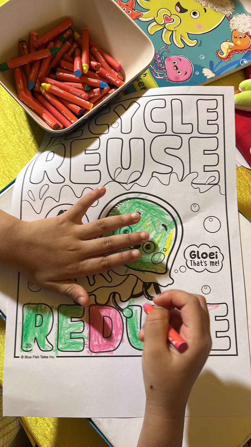 Potli The Octopus Coloring Book with Stickers