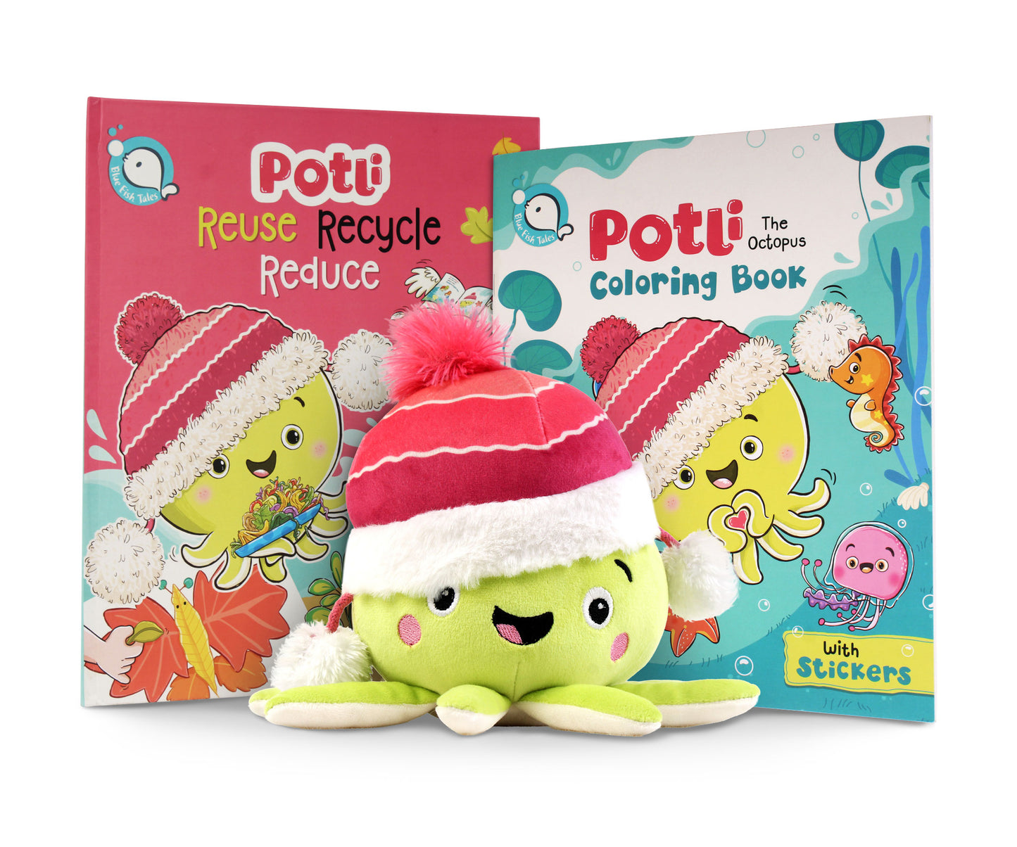 Combo Pack of 3 (Potli Plushie, Story Book & Coloring Book)