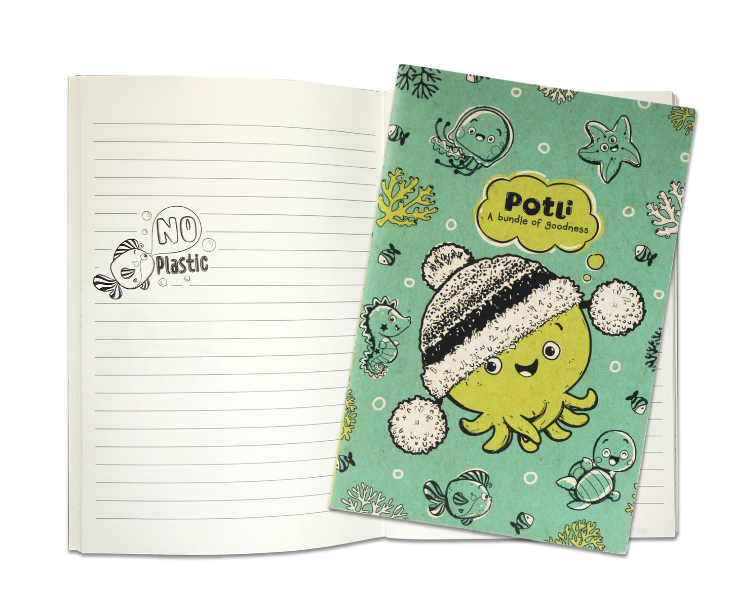 Potli Green Notebook