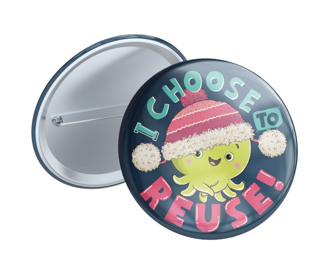 Badge - I choose to reuse (Navy Blue)